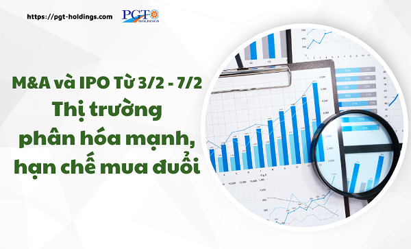 M&A và IPO (Từ 3/2 - 7/2): Thị trường phân hóa mạnh, hạn chế mua đuổi- Ảnh 1.