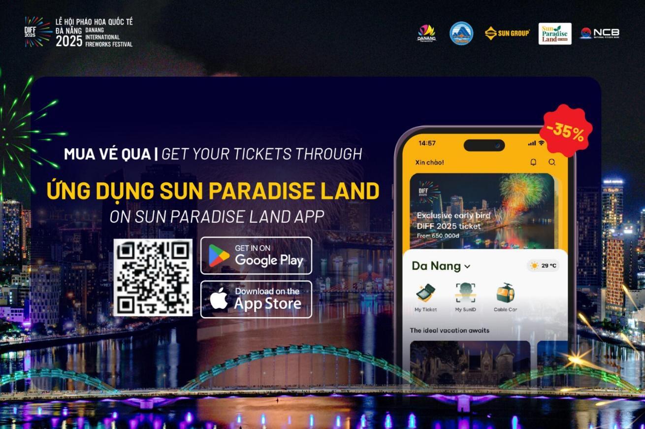 DIFF 2025 tặng 500 vé xem pháo hoa miễn phí trên ứng dụng Sun Paradise Land- Ảnh 2.