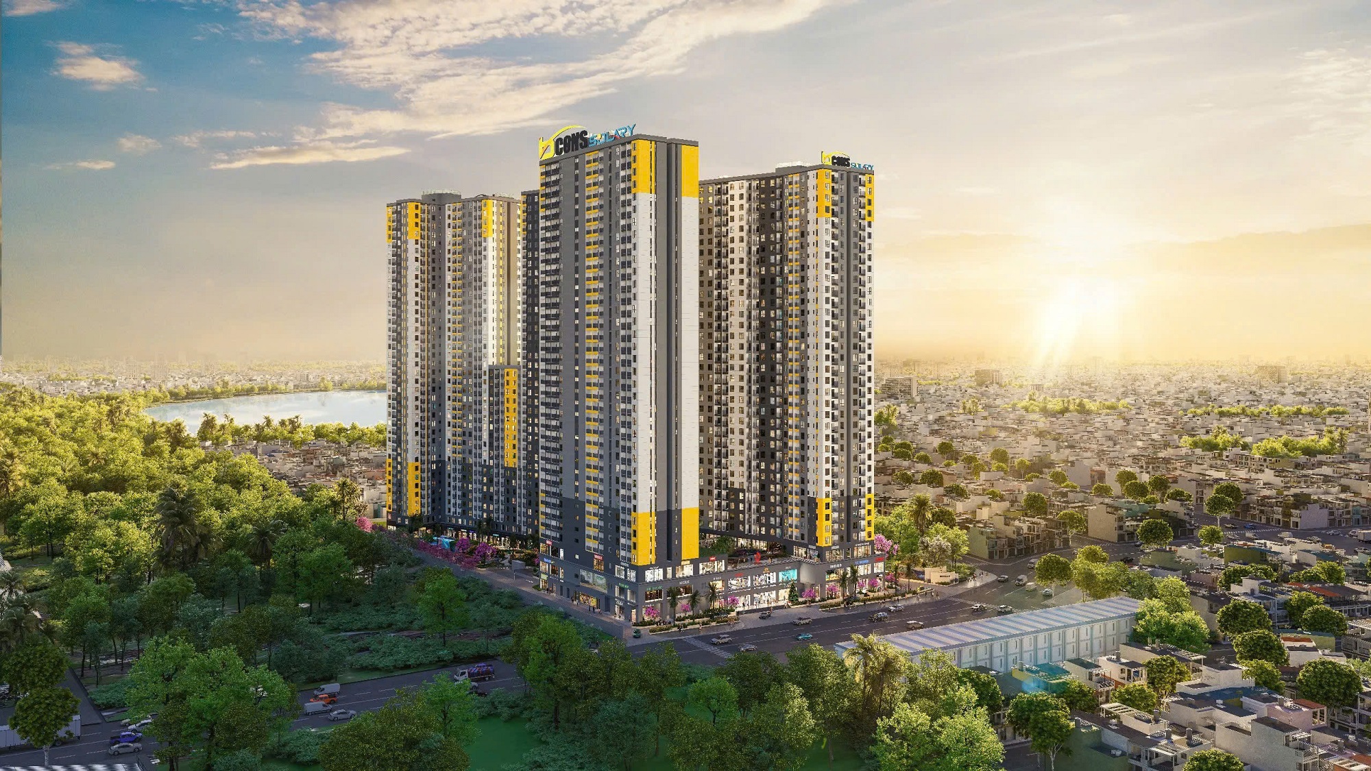 Một phối cảnh khác của dự án Bcons Solary.