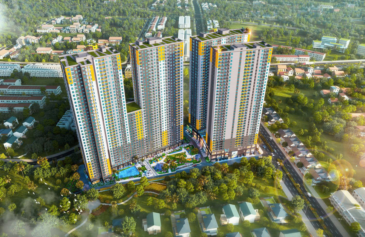 Phối cảnh dự án Bcons Solary.