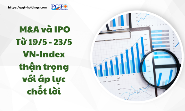M&A và IPO (Từ 19/5 - 23/5): VN-Index thận trọng với áp lực chốt lời- Ảnh 1. M&A và IPO (Từ 19/5 - 23/5): VN-Index thận trọng với áp lực chốt lời- Ảnh 1.