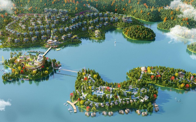 Flamingo Majestic Island Resort: Đón sóng đầu tư quần đảo retreat hồ Núi Cốc- Ảnh 1. Flamingo Majestic Island Resort: Đón sóng đầu tư quần đảo retreat hồ Núi Cốc