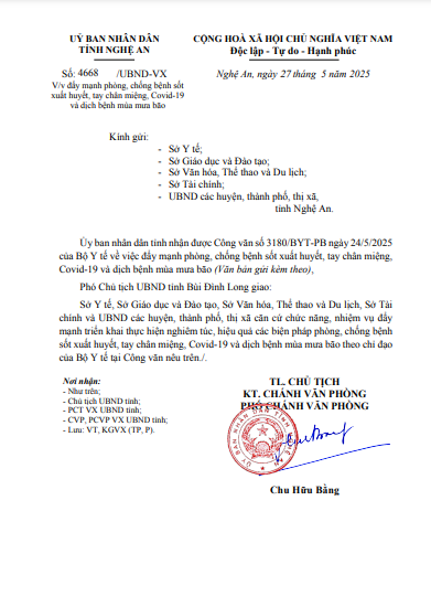 Nghệ An: Triển khai các biện pháp phòng, chống dịch bệnh mùa mưa bão- Ảnh 1. Nghệ An: Triển khai các biện pháp phòng, chống dịch bệnh mùa mưa bão- Ảnh 1.