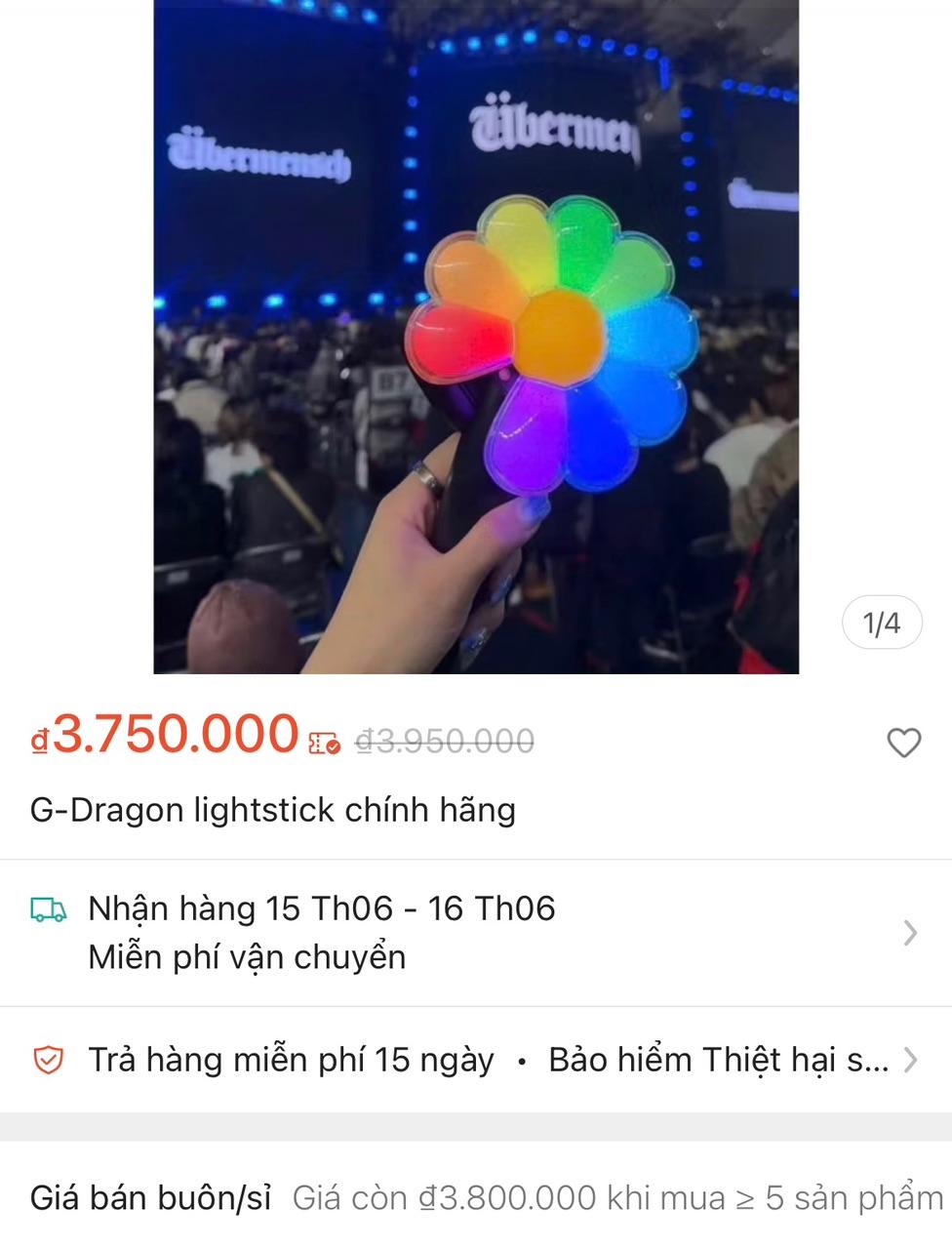 Hỗn độn "chợ" lightstick G-Dragon trên mạng lúc này: Công khai bán hàng giả, hét giá gấp 3 lần…- Ảnh 8. Hỗn độn "chợ" lightstick G-Dragon trên mạng lúc này: Công khai bán hàng giả, hét giá gấp 3 lần…- Ảnh 8.