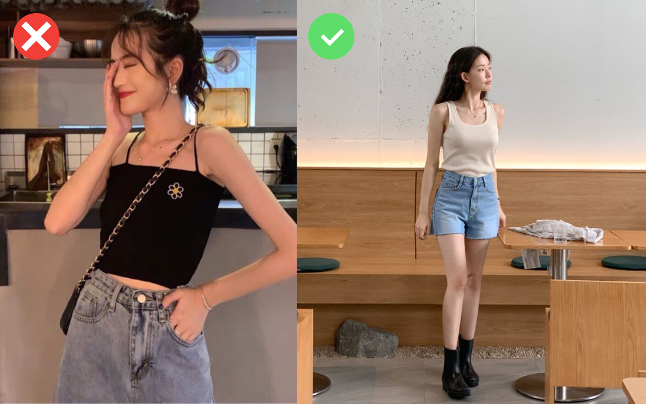 5 kiểu áo dễ "phản chủ", phơi bày khuyết điểm, dìm dáng không trượt phát nào!- Ảnh 1. 5 kiểu áo dễ "phản chủ", phơi bày khuyết điểm, dìm dáng không trượt phát nào!- Ảnh 1.