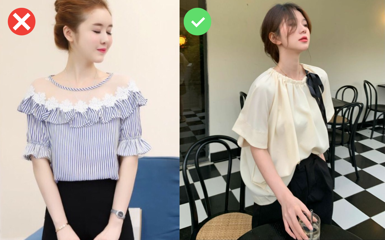 5 kiểu áo dễ "phản chủ", phơi bày khuyết điểm, dìm dáng không trượt phát nào!- Ảnh 2. 5 kiểu áo dễ "phản chủ", phơi bày khuyết điểm, dìm dáng không trượt phát nào!- Ảnh 2.