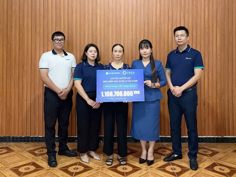 OPES và VBI chi trả hơn 1 tỷ đồng cho người thân khách hàng tham gia hiểm chăm sóc sức khỏe- Ảnh 1.
