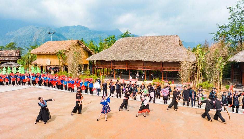Lễ hội Hoa Dơn Thóc 2025: Biển hoa khoe sắc trên đỉnh Fansipan- Ảnh 4. Lễ hội Hoa Dơn Thóc 2025: Biển hoa khoe sắc trên đỉnh Fansipan- Ảnh 4.