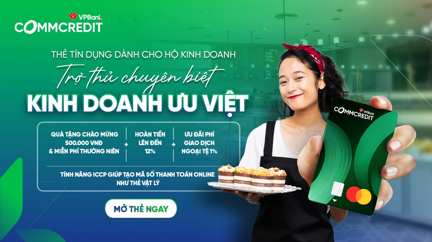 VPBank CommCredit - thẻ tín dụng đầu tiên cho hộ kinh doanh tại Việt Nam- Ảnh 1.