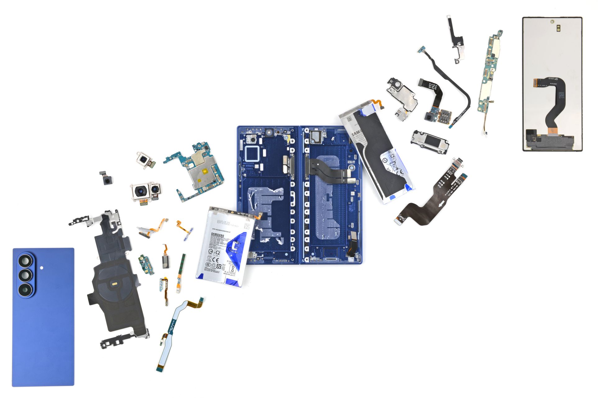 iFixit: Galaxy Z Fold7 gì cũng xịn nhưng muốn tự sửa lại rất khó- Ảnh 3.