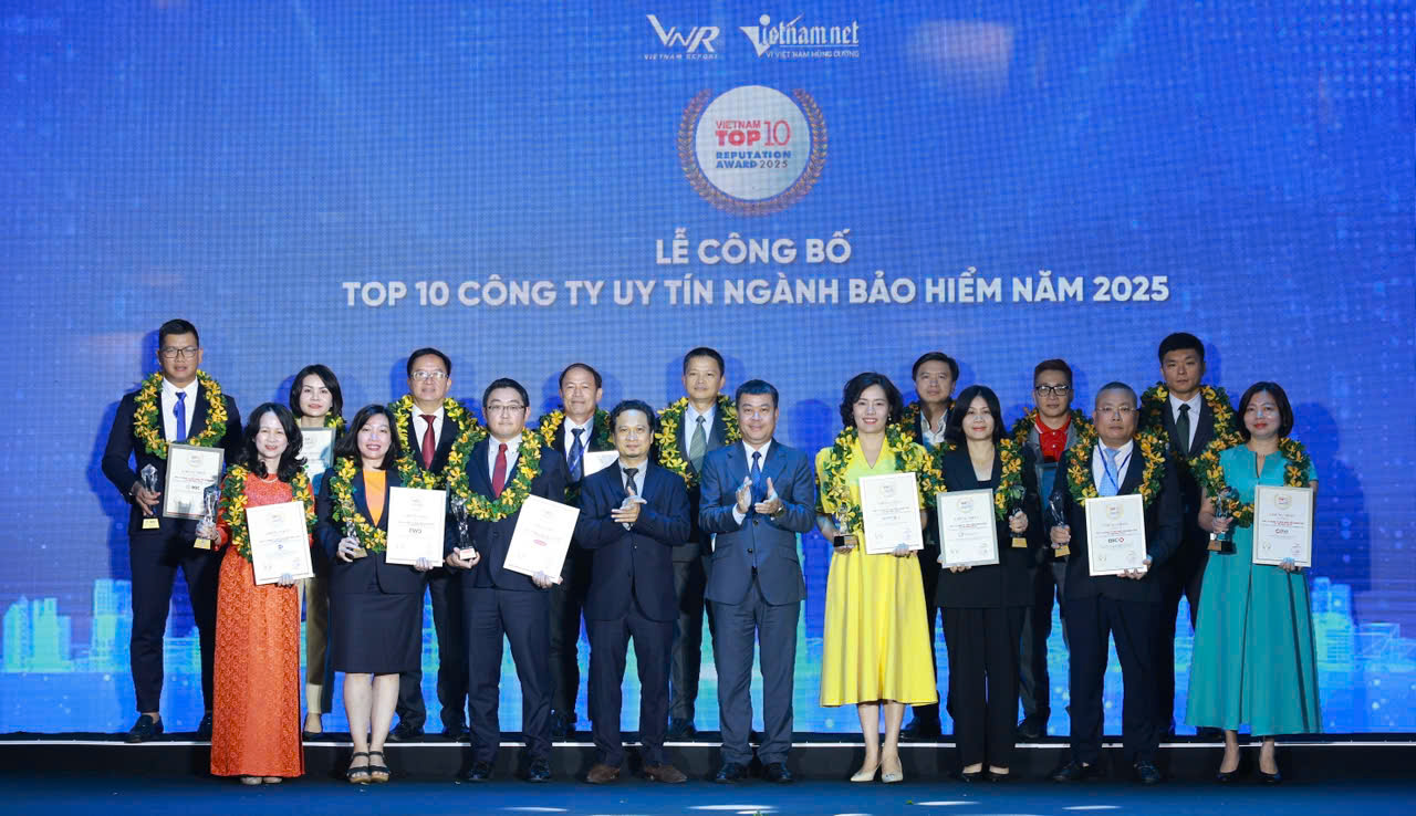 OPES được vinh danh trong Top 10 công ty bảo hiểm phi nhân thọ uy tín nhất Việt Nam 2025- Ảnh 1.