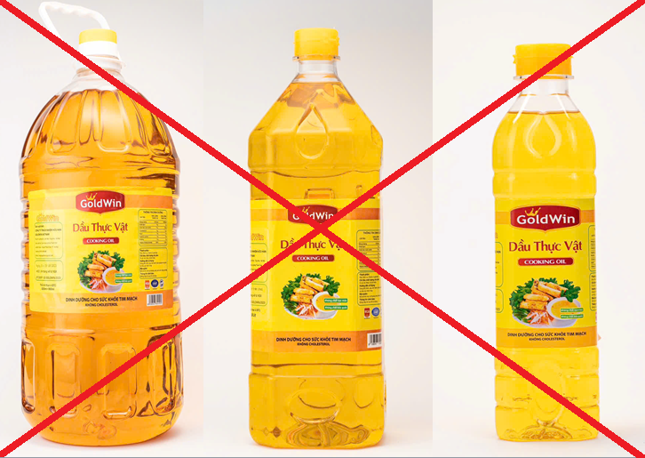 Dầu ăn giả, kém chất lượng nhãn hiệu Goldwin Cooking Oil, công an phát đi thông báo khẩn- Ảnh 1.