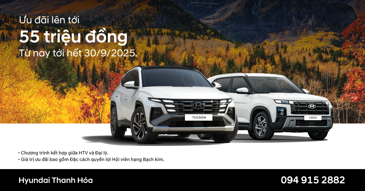 Hyundai Thành Công Thanh Hóa tung ưu đãi “khủng”, giảm giá đến 200 triệu đồng- Ảnh 2.