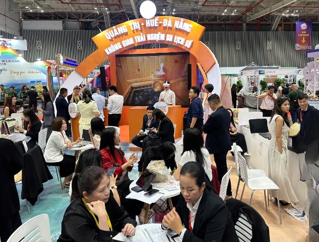 Du lịch Miền Trung tham gia gian hàng tại Hội chợ Du lịch quốc tế TP.HCM 2025- Ảnh 1.