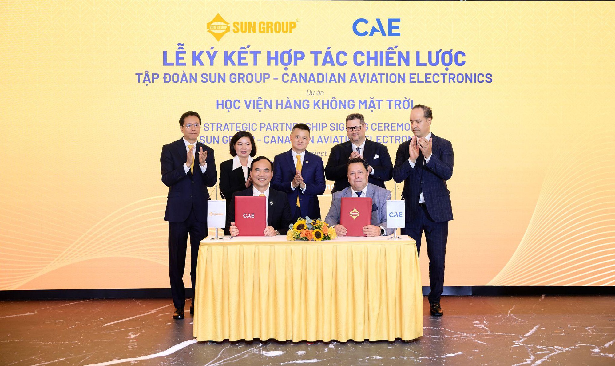 Sun Group “bắt tay” Canadian Aviation Electronics Ltd, phát triển Học viện Hàng không Mặt trời chuẩn quốc tế tại Việt Nam- Ảnh 1. Sun Group “bắt tay” Canadian Aviation Electronics Ltd, phát triển Học viện Hàng không Mặt trời chuẩn quốc tế tại Việt Nam- Ảnh 1.