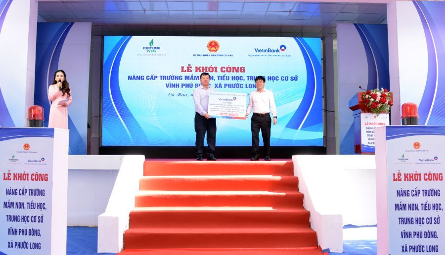 VietinBank tài trợ 10 tỷ đồng nâng cấp cụm trường học tại Cà Mau- Ảnh 1. Ảnh 1 Tài Trợ Cà Mau