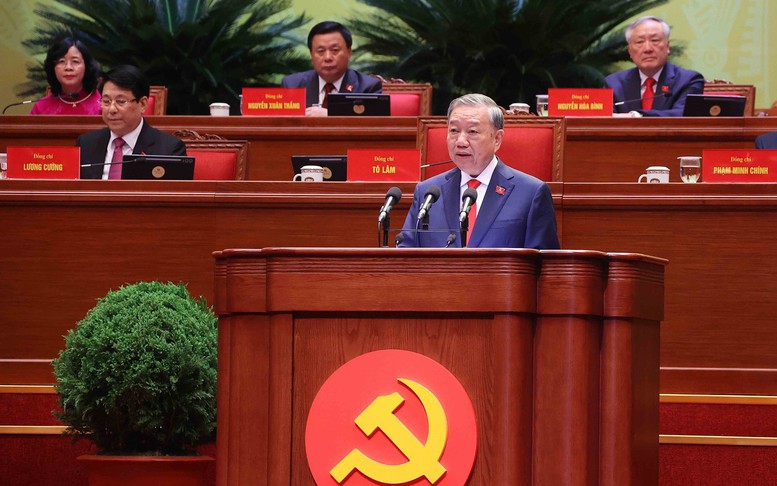 Khai mạc Đại hội XIV: Tổng Bí thư Tô Lâm trình bày Báo cáo về các văn kiện trình Đại hội XIV Đảng Cộng sản Việt Nam- Ảnh 4.