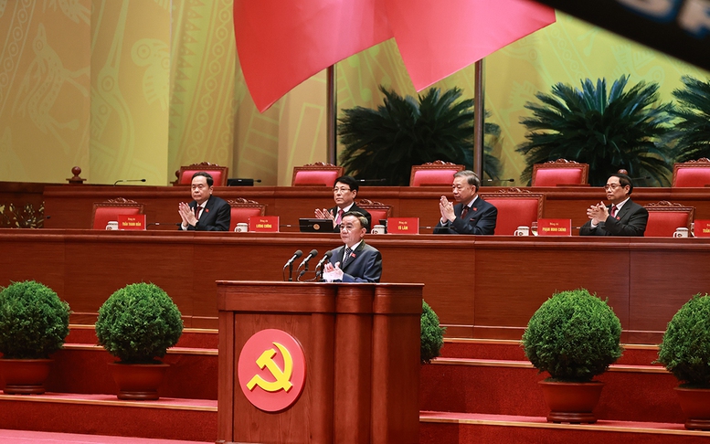 Khai mạc Đại hội XIV: Tổng Bí thư Tô Lâm trình bày Báo cáo về các văn kiện trình Đại hội XIV Đảng Cộng sản Việt Nam- Ảnh 5.