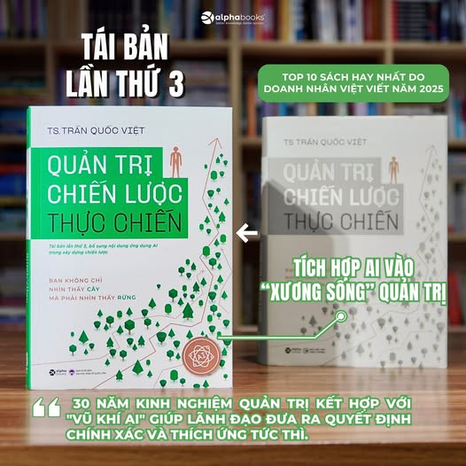 Tái bản ấn bản "Quản trị chiến lược thực chiến" 2026: Lời giải bài toán cho doanh nghiệp để thích nghi trong kỷ nguyên dữ liệu số- Ảnh 1.