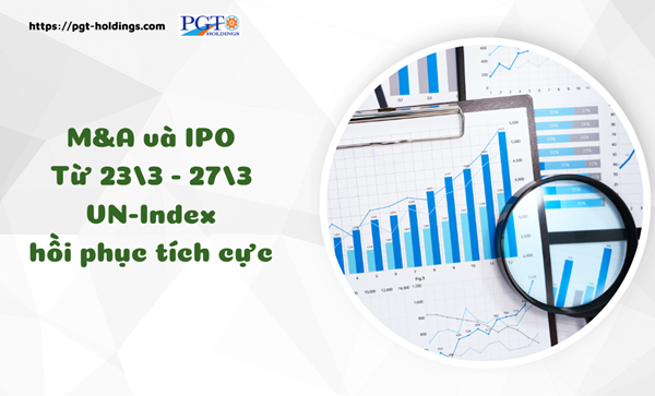 M&A và IPO (Từ 23/3 - 27/3): VN-Index hồi phục tích cực- Ảnh 1. M&A và IPO (Từ 23/3 - 27/3): VN-Index hồi phục tích cực- Ảnh 1.
