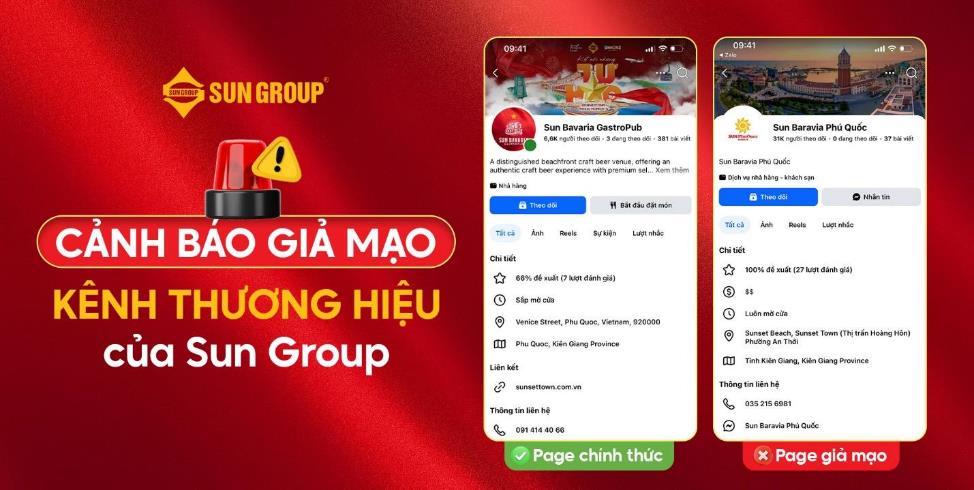 Sun Group cảnh báo giả mạo kênh du lịch, nghỉ dưỡng, tuyển dụng- Ảnh 2. Sun Group cảnh báo giả mạo kênh du lịch, nghỉ dưỡng, tuyển dụng- Ảnh 2.