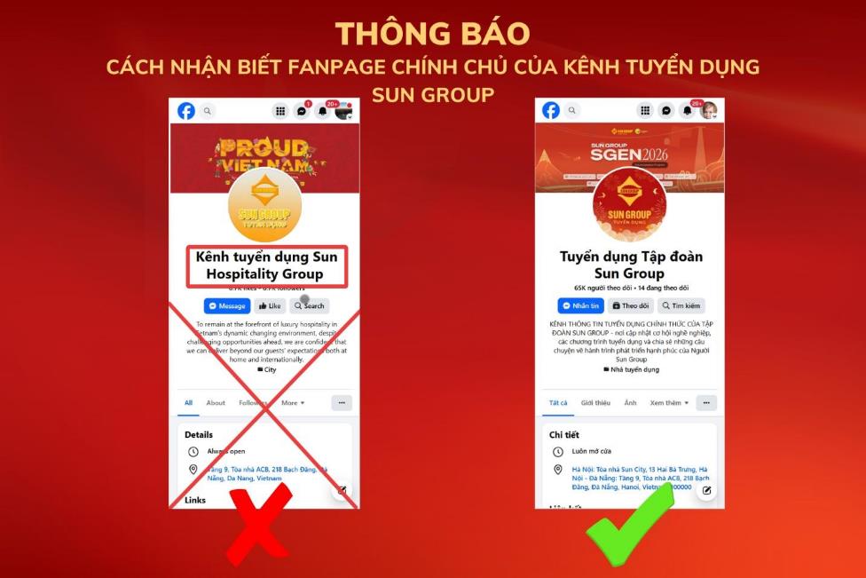 Sun Group cảnh báo giả mạo kênh du lịch, nghỉ dưỡng, tuyển dụng- Ảnh 4. Sun Group cảnh báo giả mạo kênh du lịch, nghỉ dưỡng, tuyển dụng- Ảnh 4.