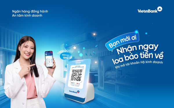 VietinBank tặng loa báo tiền về - đồng hành cùng hộ kinh doanh chuyển đổi số- Ảnh 1.