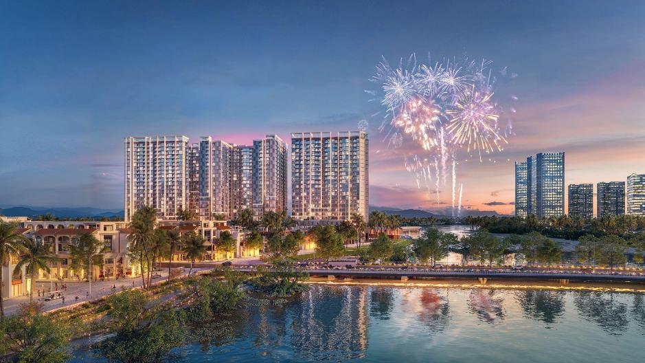 Kiệt tác tầm nhìn từ tháp Onsen 3: Thu trọn mỹ cảnh sông, biển và pháo hoa rực rỡ- Ảnh 1.