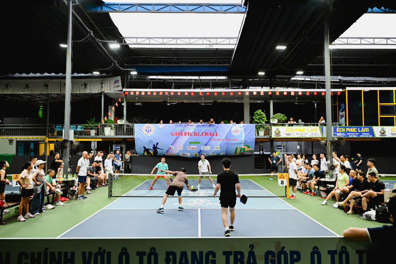 Sôi động Giải Pickleball Hội Phụ tùng máy công trình Hà Nội 2026- Ảnh 2. Sôi động Giải Pickleball Hội Phụ tùng máy công trình Hà Nội 2026- Ảnh 2.