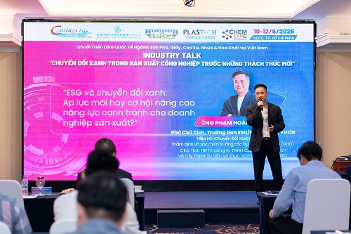 Thúc đẩy chuyển đổi xanh trong công nghiệp: Hội nghị Industry Talk mở màn chuỗi triển lãm quốc tế tại TP. HCM- Ảnh 4.