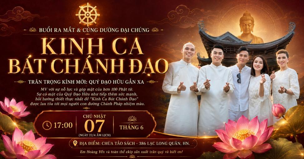 Ra mắt MV “Kinh ca Bát Chánh Đạo”: Lan tỏa con đường Chánh pháp nhiệm màu- Ảnh 1. Ra mắt MV “Kinh ca Bát Chánh Đạo”: Lan tỏa con đường Chánh pháp nhiệm màu- Ảnh 1.