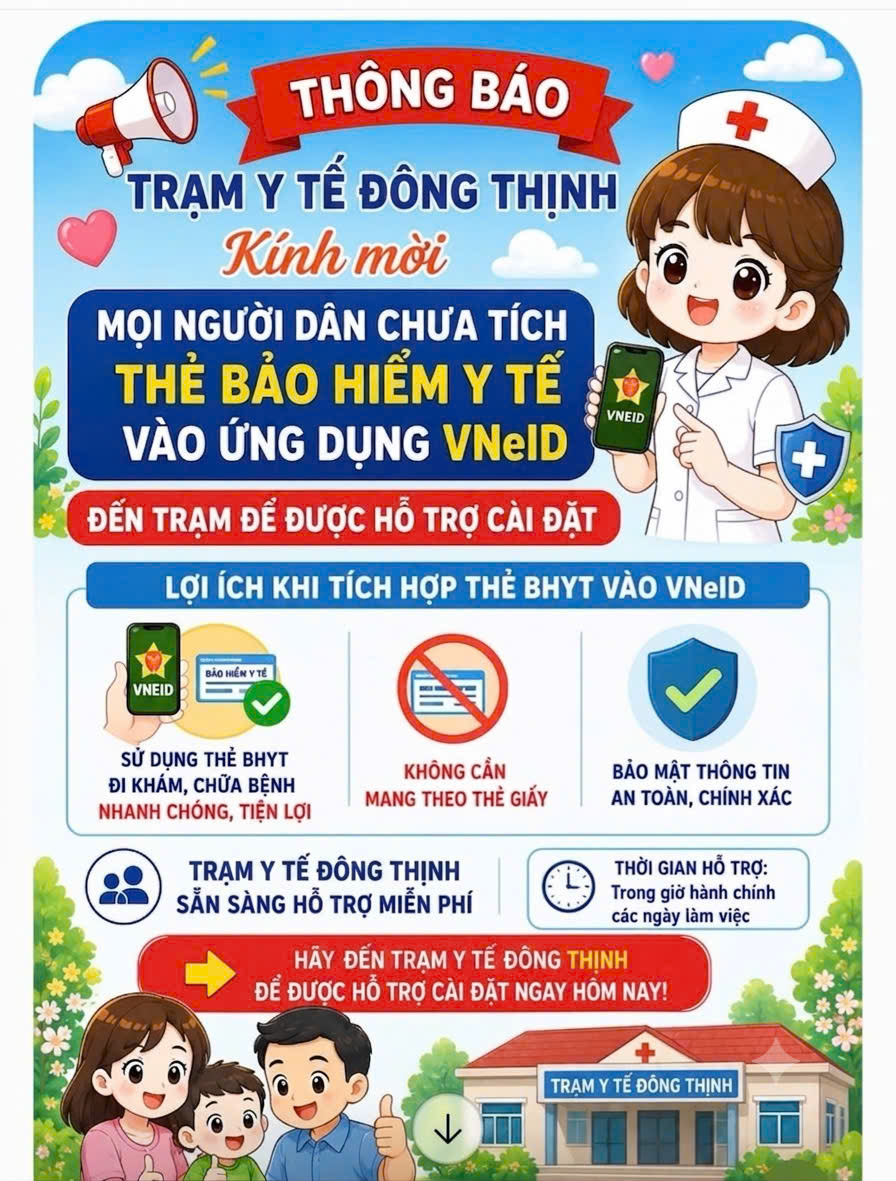 Trạm Y tế Đông Thịnh: Tận tụy đưa tiện ích y tế số đến với người dân- Ảnh 1.