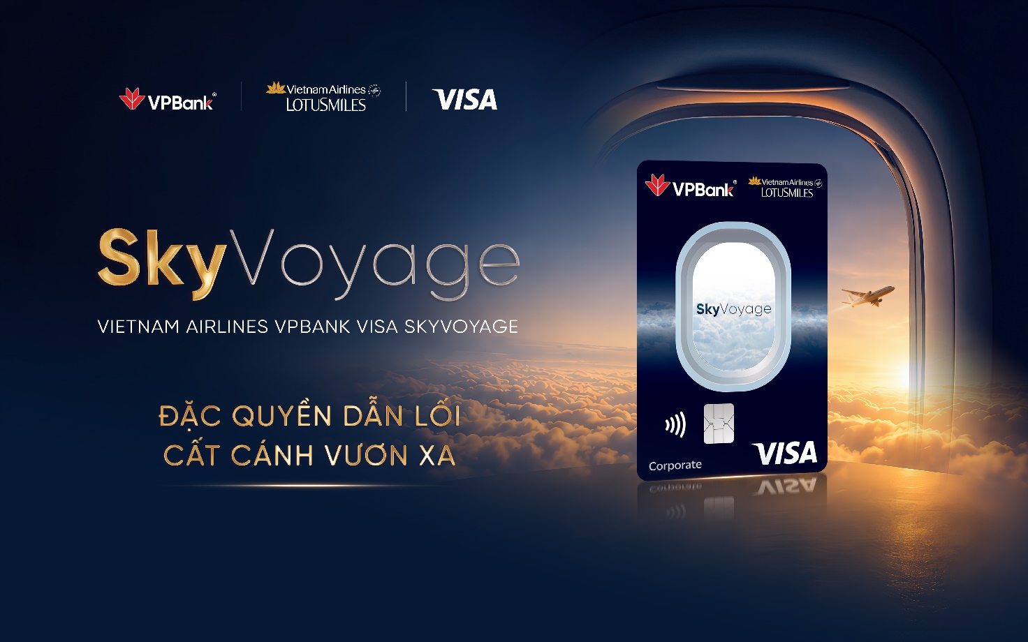 Biến chi tiêu doanh nghiệp thành dặm bay: VPBank, Vietnam Airlines và Visa ra mắt thẻ SkyVoyage- Ảnh 1.