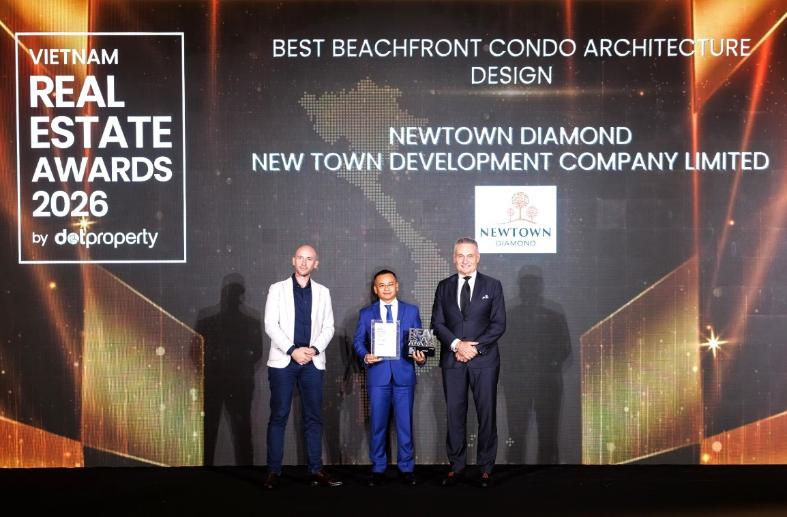 Thiết kế kiến trúc biểu tượng của Newtown Diamond được vinh danh tại Dot Property Awards 2026- Ảnh 1.
