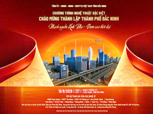 Bắc Ninh bước vào kỷ nguyên mới: Rực rỡ khí thế lễ công bố thành lập thành phố và chương trình nghệ thuật "Mạch nguồn Kinh Bắc - Vươn cao thời đại" - Ảnh 1.