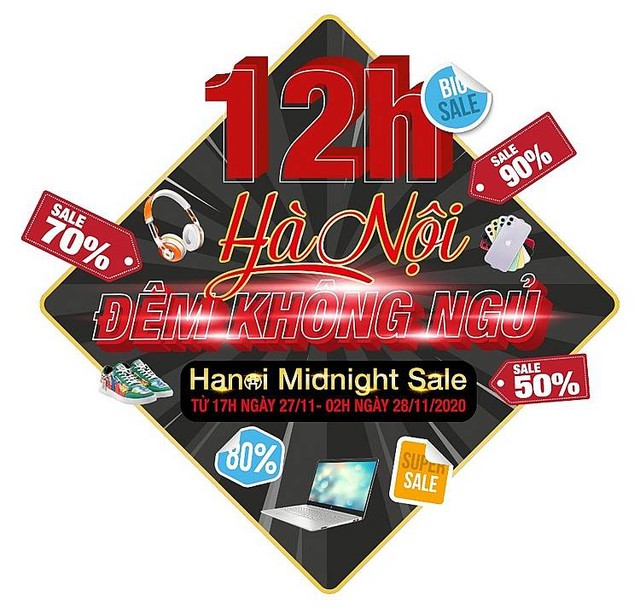 Hanoi Midnight Sale: Đại tiệc mua sắm, càng khuya càng giảm - Ảnh 1.