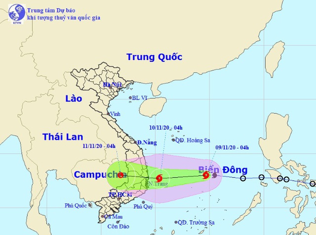 Bão số 12 trên Biển Đông gây mưa lớn ở miền Trung - Ảnh 1.