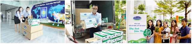 Vinamilk luôn khuyến khích nhân viên tham gia các hoạt động vì cộng đồng của Công ty như Quỹ sữa Vươn cao Việt Nam, Quỹ 1 triệu cây xanh