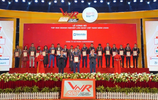 Vietnam Report vinh danh Eurowindow trong TOP 500 doanh nghiệp lớn nhất Việt Nam 2020 - Ảnh 1.