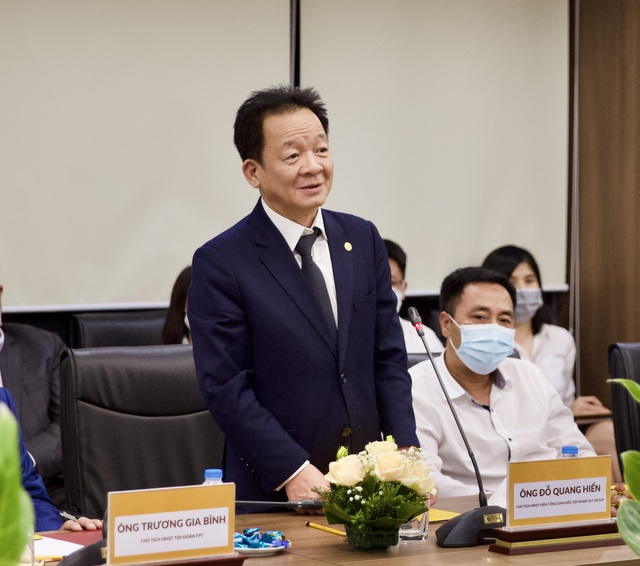 Ông Đỗ Quang Hiển, Chủ tịch HĐQT kiêm Tổng Giám đốc Tập đoàn T&T Group phát biểu tại sự kiện.