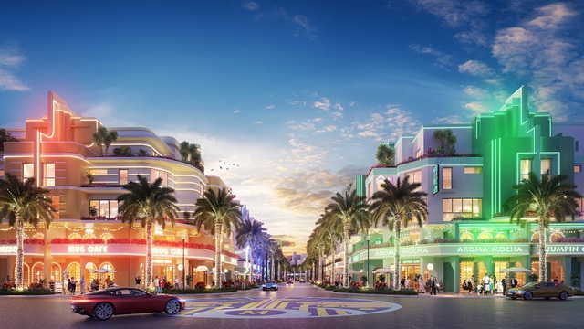 Chất sống Miami rực rỡ sắc màu tại khu đô thị Sun Riverside Village. Ảnh phối cảnh minh họa.