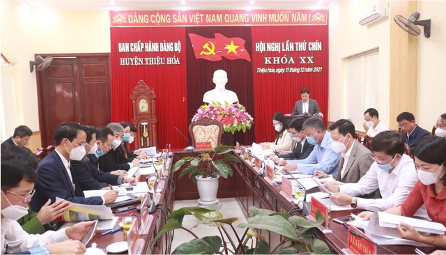 Huyện Thiệu Hóa: Khắc phục khó khăn, nỗ lực hoàn thành tốt nhiệm vụ phát triển kinh tế - xã hội năm 2021 - Ảnh 1.