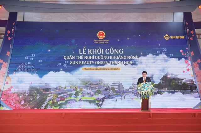 Ông Mai Xuân Liêm - Phó Chủ tịch UBND tỉnh Thanh Hóa phát biểu tại sự kiện
