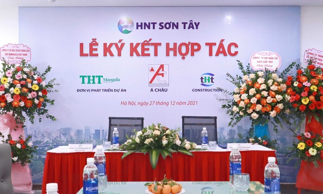 Lễ ký kết hợp đồng hợp tác chiến lược Dự án HNT Sơn Tây. - Ảnh 1.