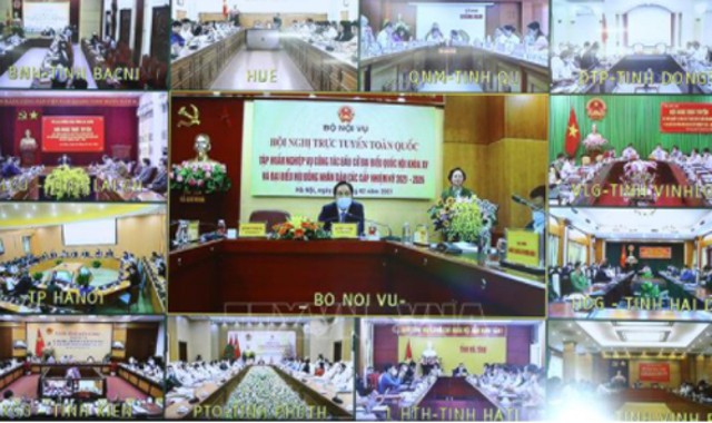 Hội nghị hướng dẫn công tác bầu cử đại biểu Quốc hội và HĐND các cấp - Ảnh 1.