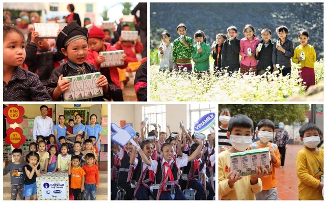 Nhân kỷ niệm 45 năm thành lập, Vinamilk và Quỹ sữa Vươn cao Việt Nam khởi động hành trình 2021 với chiến dịch &quot;Triệu ly sữa yêu thương, triệu nụ cười hạnh phúc&quot; - Ảnh 1.