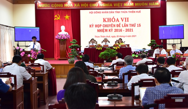 Thừa Thiên Huế : Khai mạc kỳ họp chuyên đề lần thứ 15 HĐND tỉnh khóa VII nhiệm kỳ 2016-2021 - Ảnh 1.