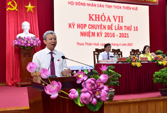 Thừa Thiên Huế : Khai mạc kỳ họp chuyên đề lần thứ 15 HĐND tỉnh khóa VII nhiệm kỳ 2016-2021 - Ảnh 2.