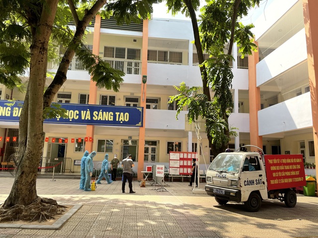 Diễn tập y tế và phòng chống dịch phục vụ bầu cử tại phường Phúc Xá   - Ảnh 5.