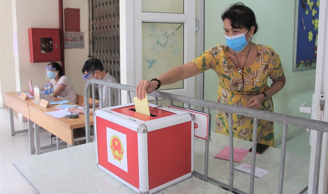 Diễn tập y tế và phòng chống dịch phục vụ bầu cử tại phường Phúc Xá   - Ảnh 7.